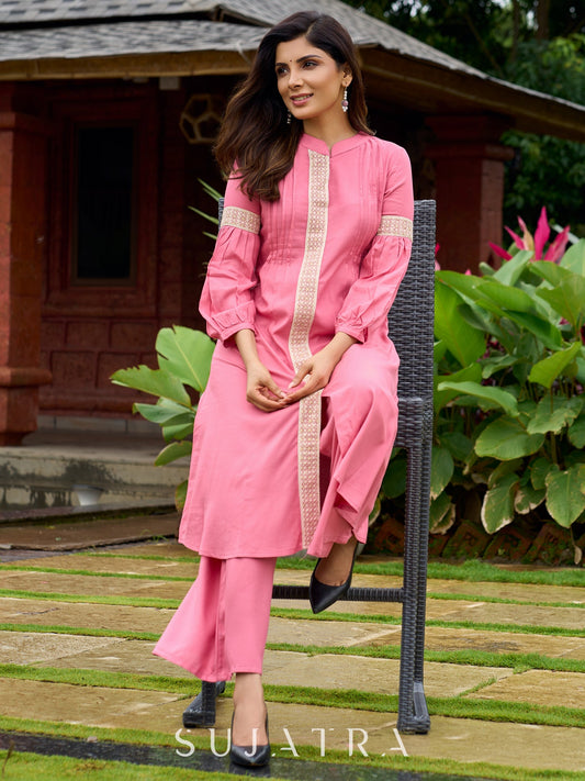 Pink Rayon Pant