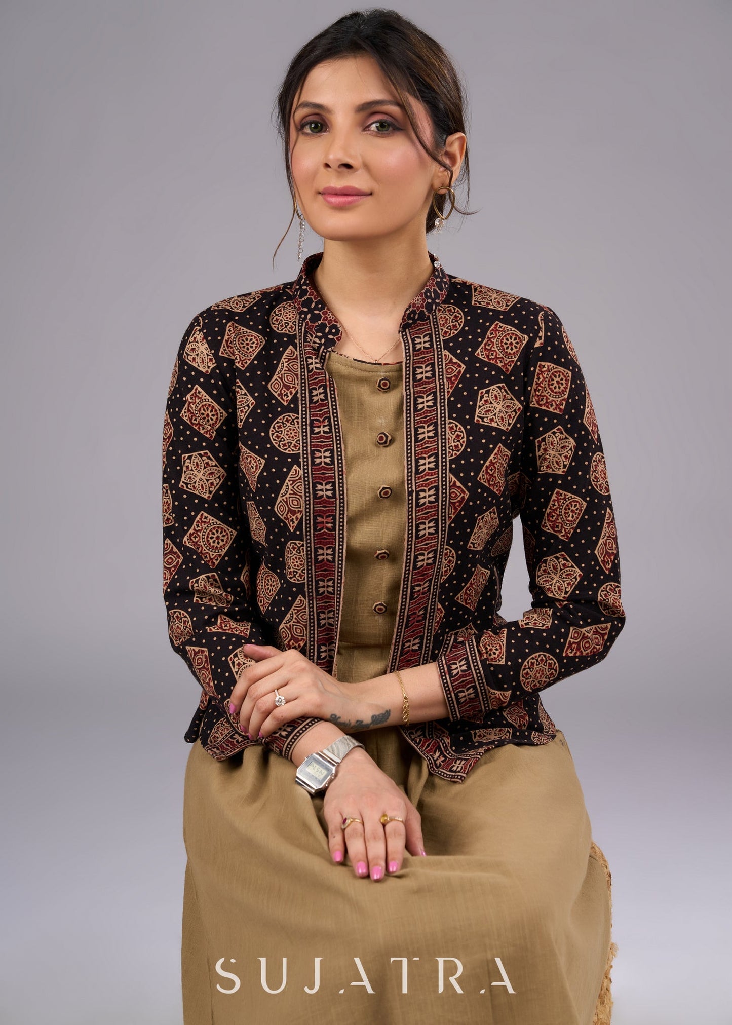 Ajrakh Cotton Jacket