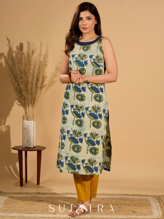 Mustard Cotton Pant