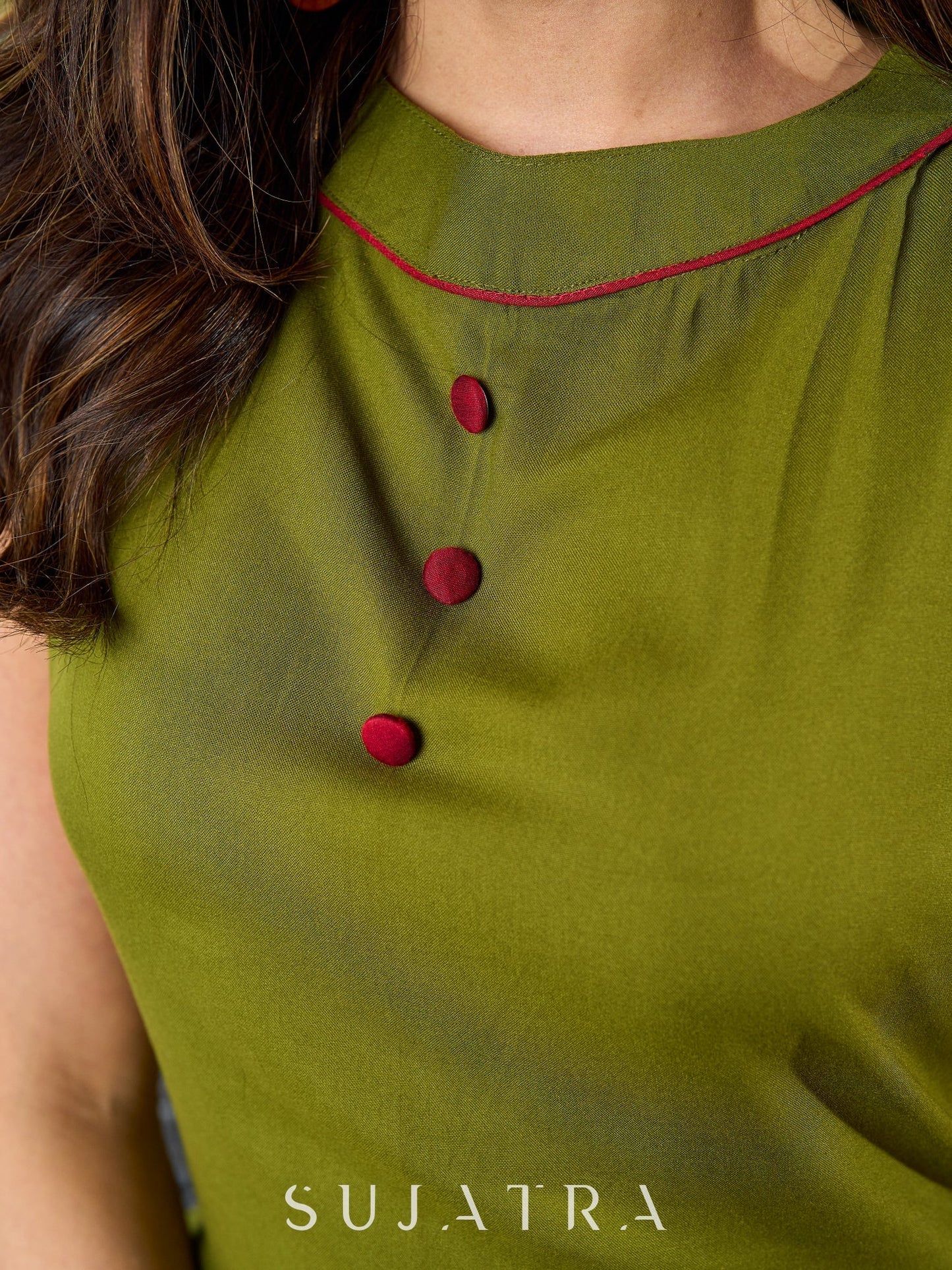 Green Rayon Pant