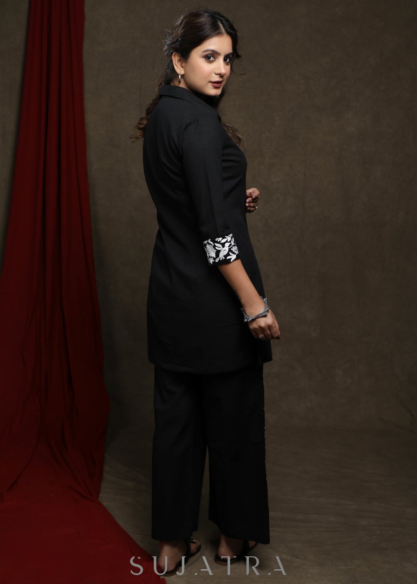 Black Cotton Pant