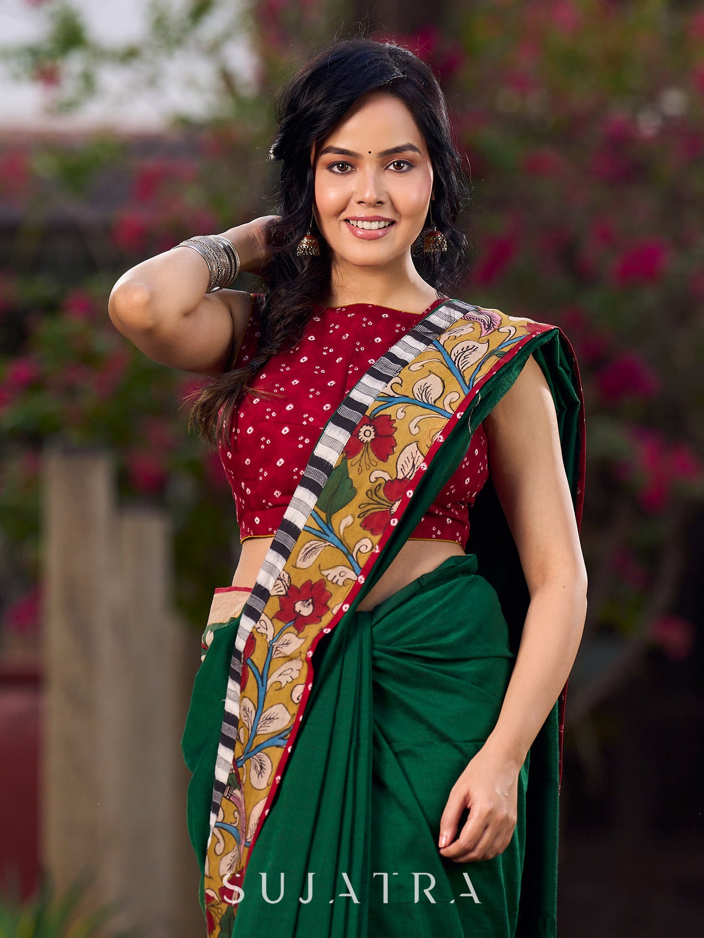 Artisan Bandhani Printed Sleeveless Blouse
