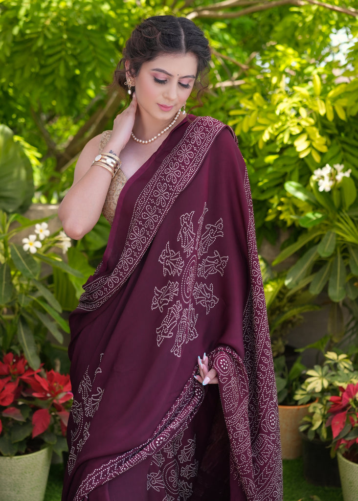 Exclusive Purple Modal Silk Saree with Tissue Pallu