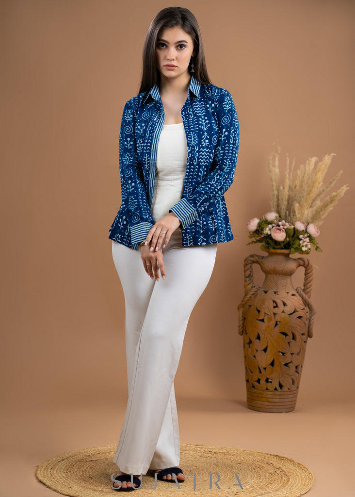 Breezy Indigo shirt - Inner optional