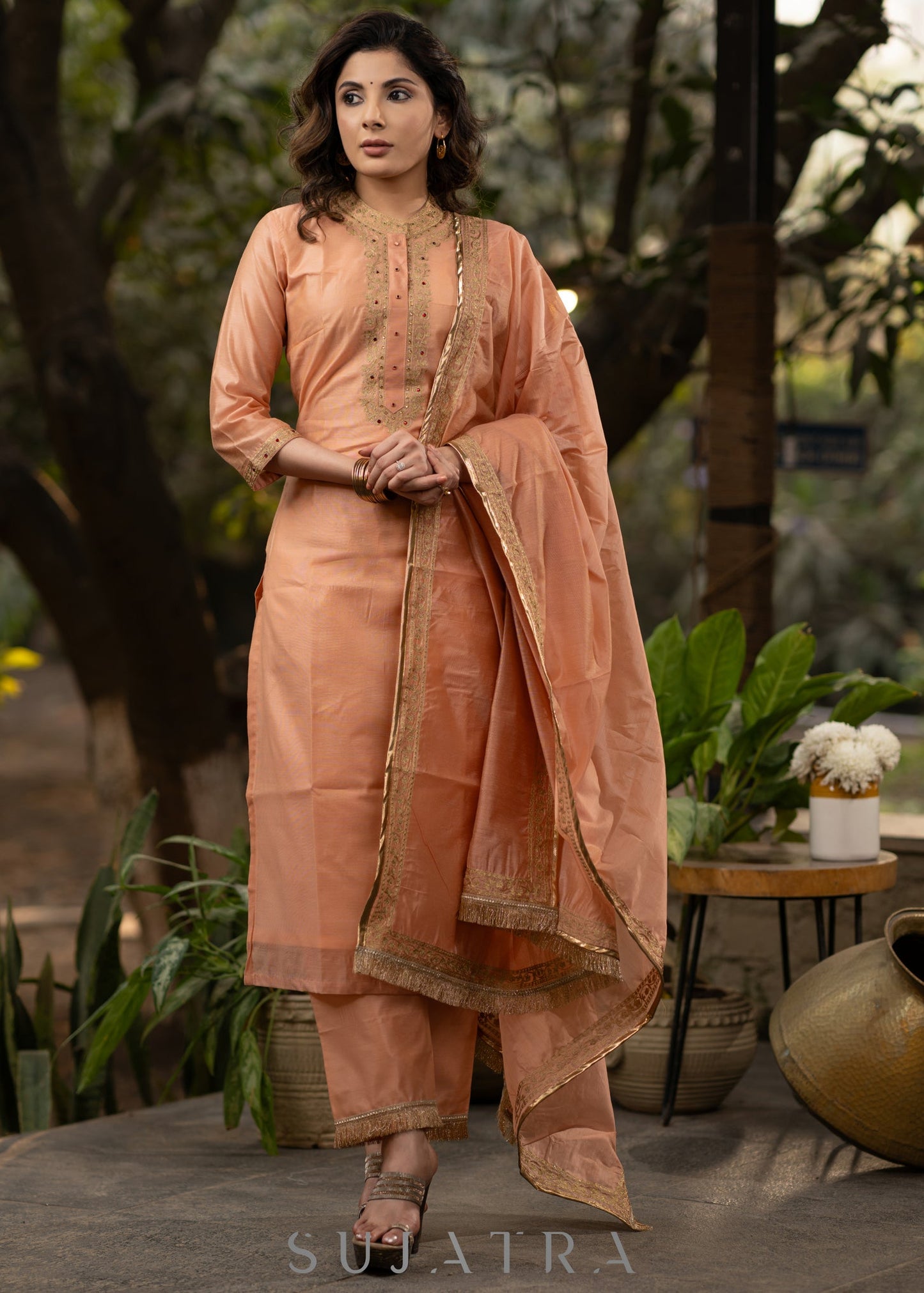 Chanderi pant