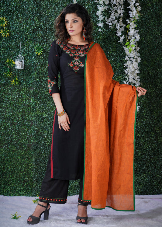 Pant with Embroidery