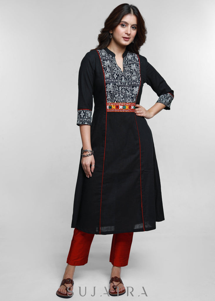 Maroon Cotton Silk Pant