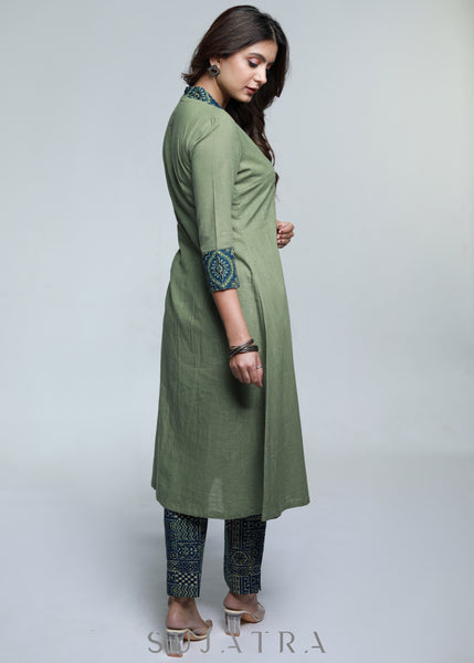 Light Pista Kurta Jacquard Pant main image 0