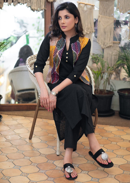 Black Cotton Pant