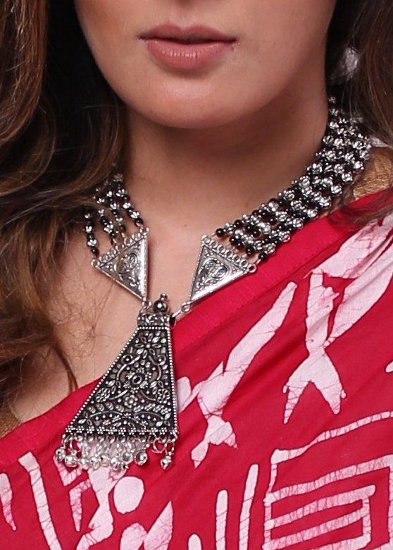 Exclusive German silver neckpiece - Sujatra