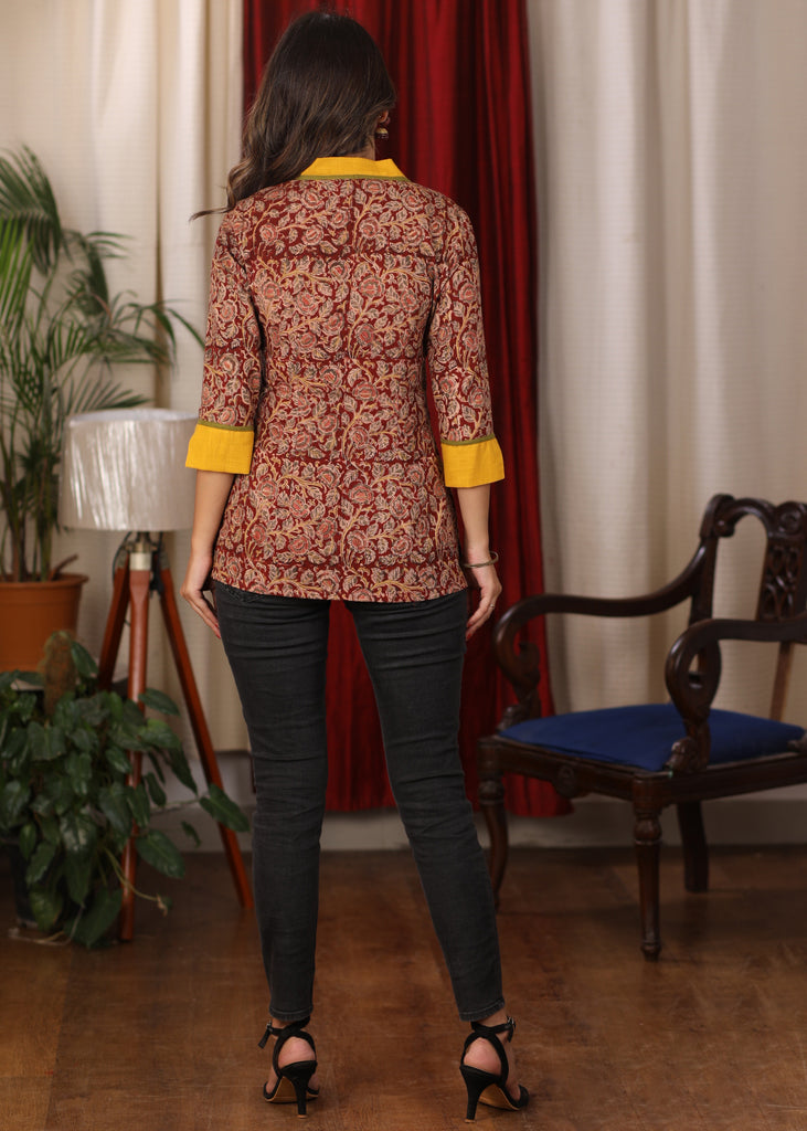 Exclusive Kalamkari print Top