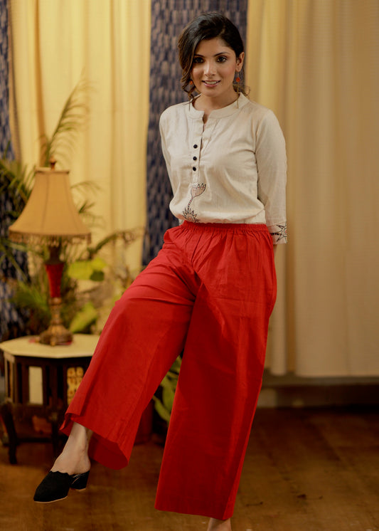 Exclusive pure cotton comfort fit pant