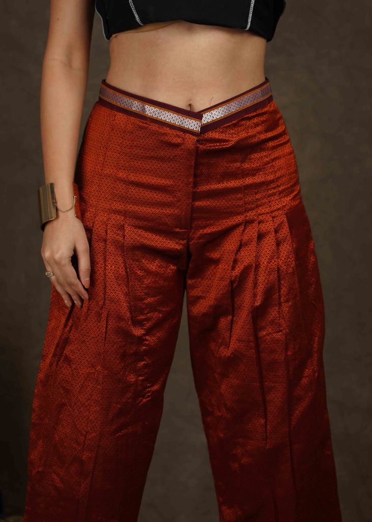 Elegant Khun wide leg ankle length pant