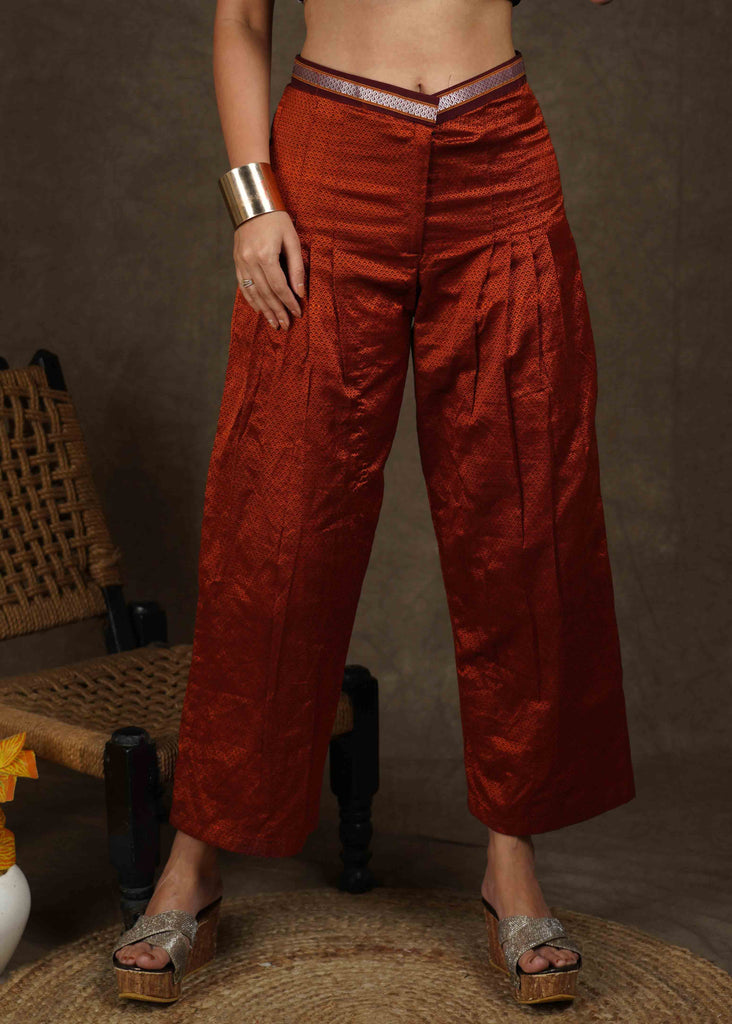 Elegant Khun wide leg ankle length pant