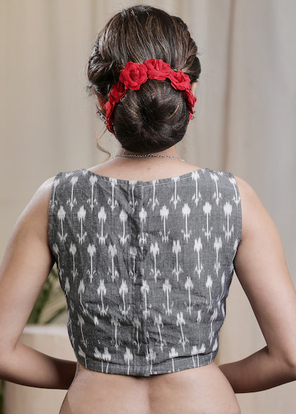 Designer Cotton Ikat Blouse