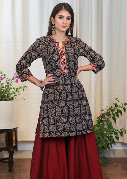 Beautiful Ajrakh Combination Tunic