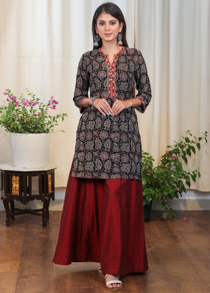 Beautiful Ajrakh Combination Tunic