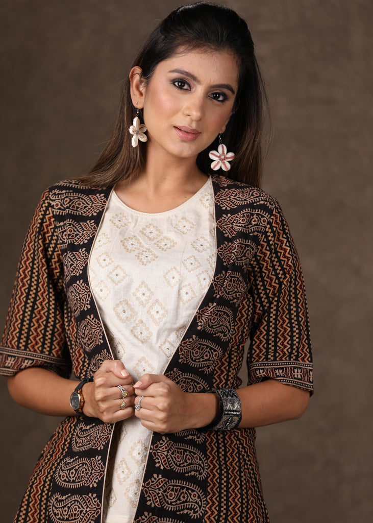 Exclusive Dabu Print Cotton Jacket