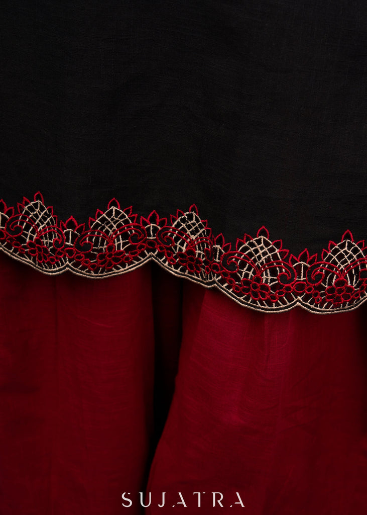 Maroon Cotton Pant