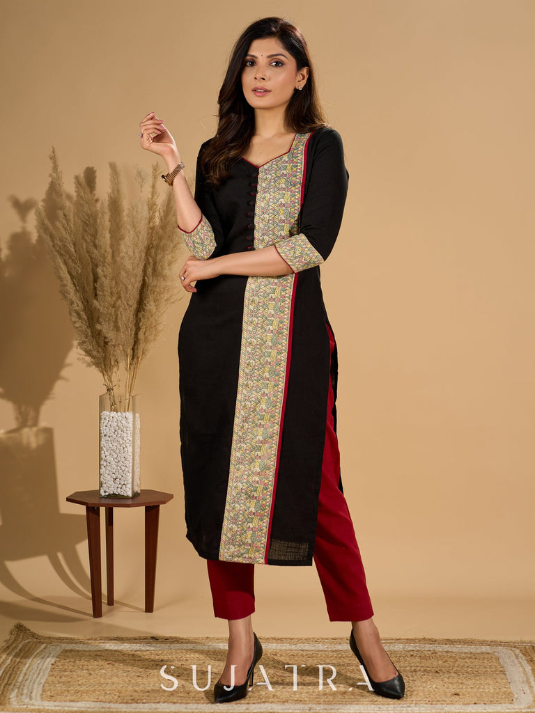 Maroon Cotton Pant