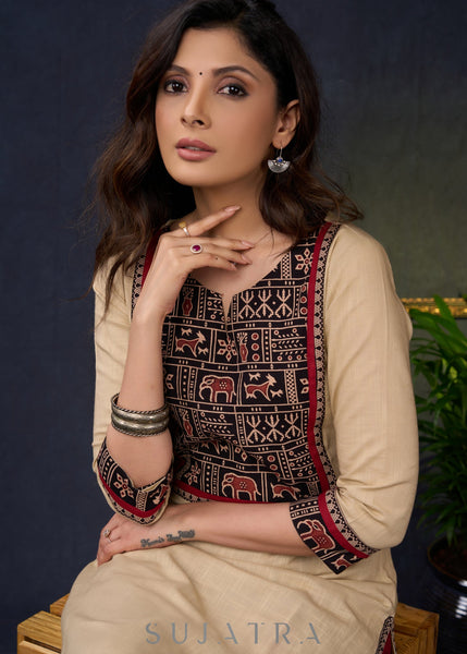 Maroon Cotton Silk Pant