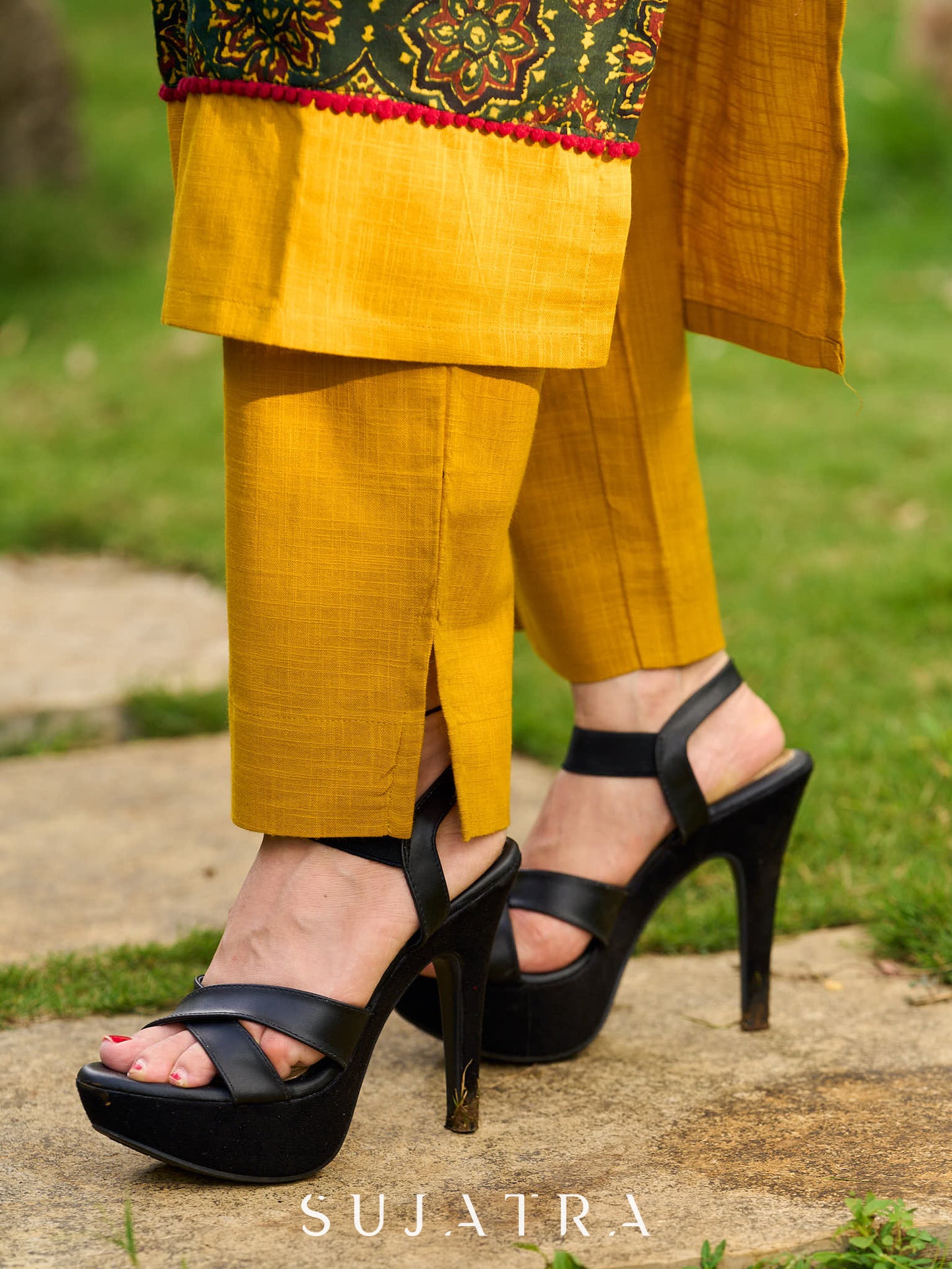 Mustard Straight Fit Pant