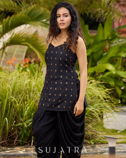 Black Rayon Pant