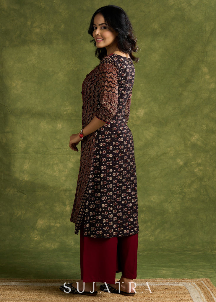Maroon Rayon Pant
