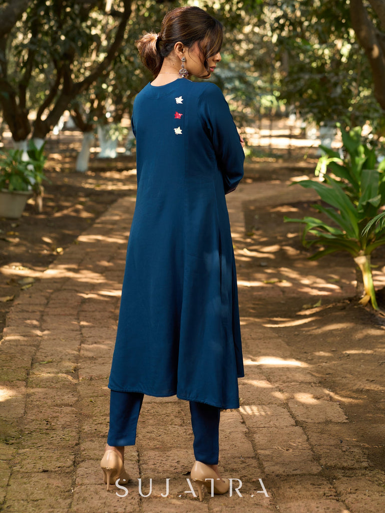 Blue Cotton Pant
