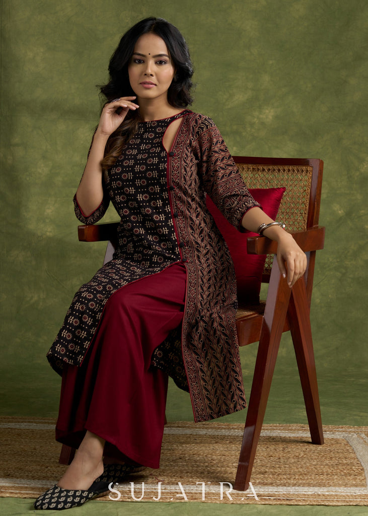 Maroon Rayon Pant