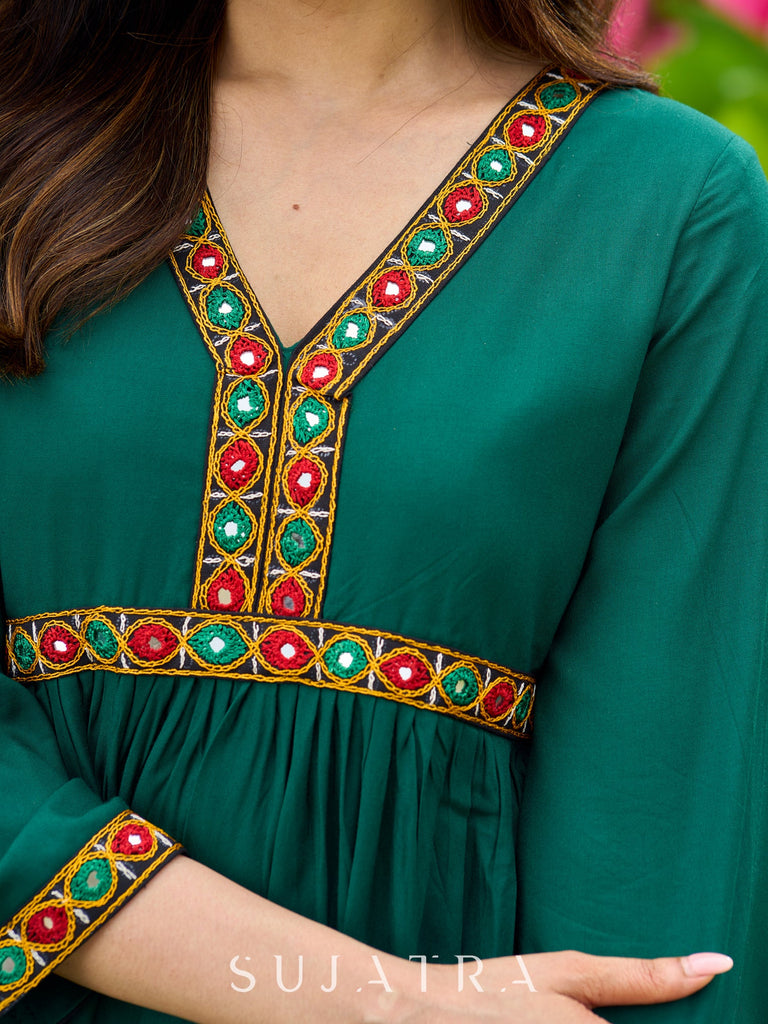 Green Rayon Pant