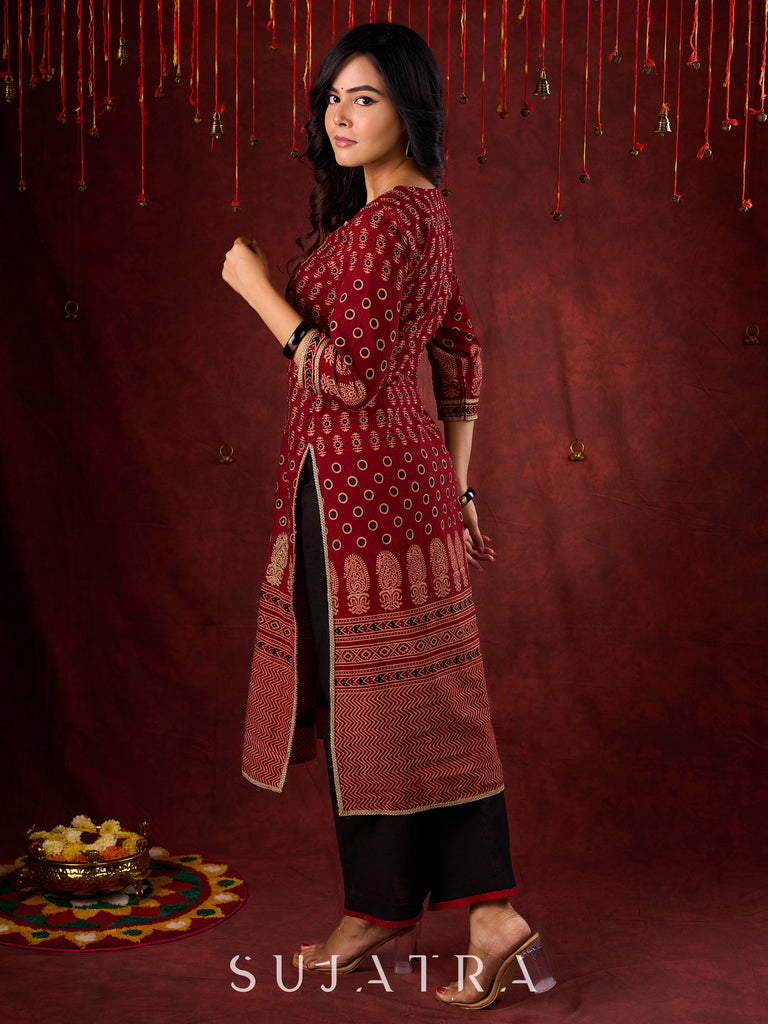 Black Cotton Palazzo