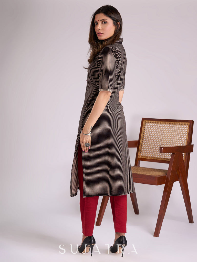 Maroon Cotton Pant