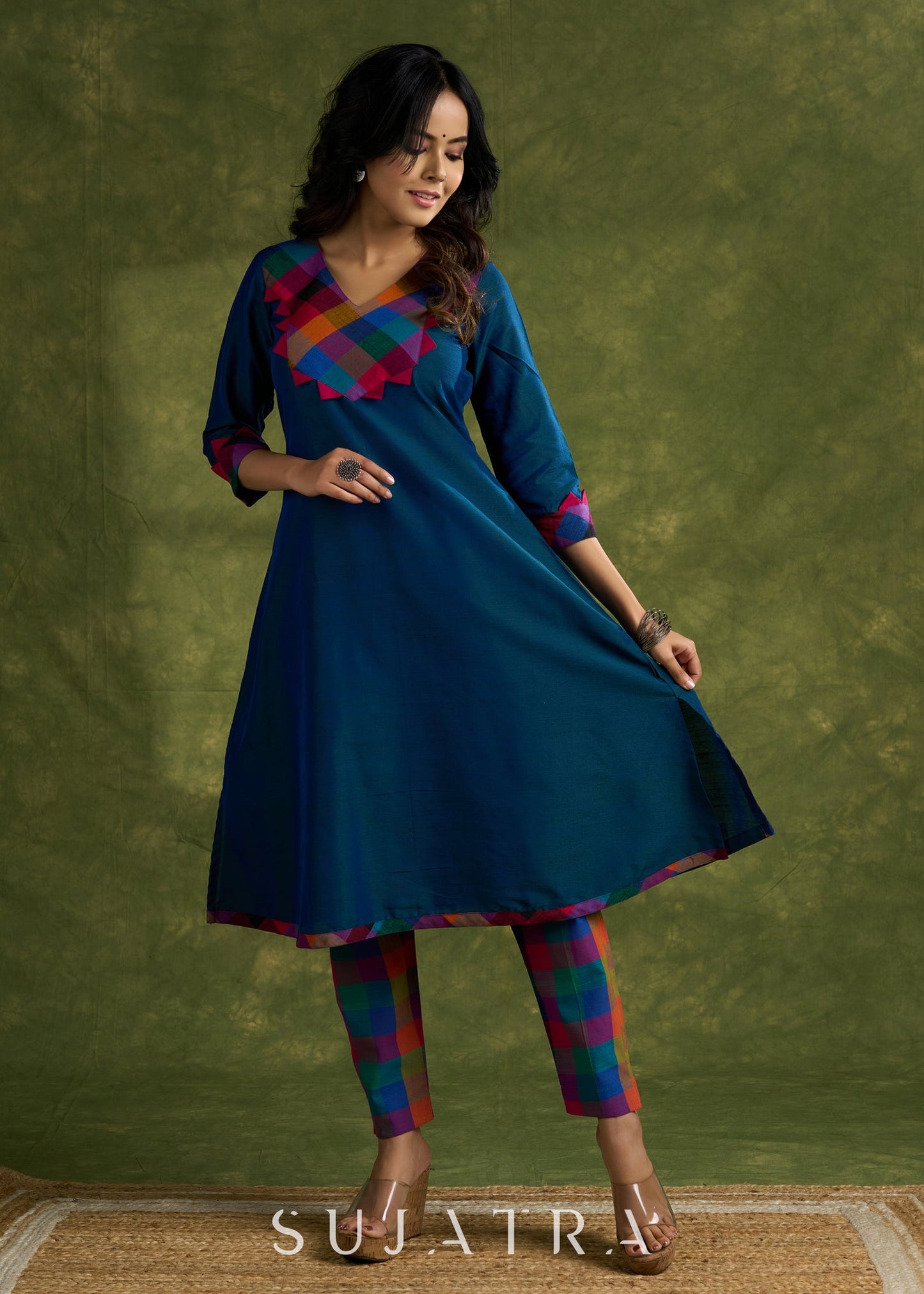 Multicolour Cotton Pant
