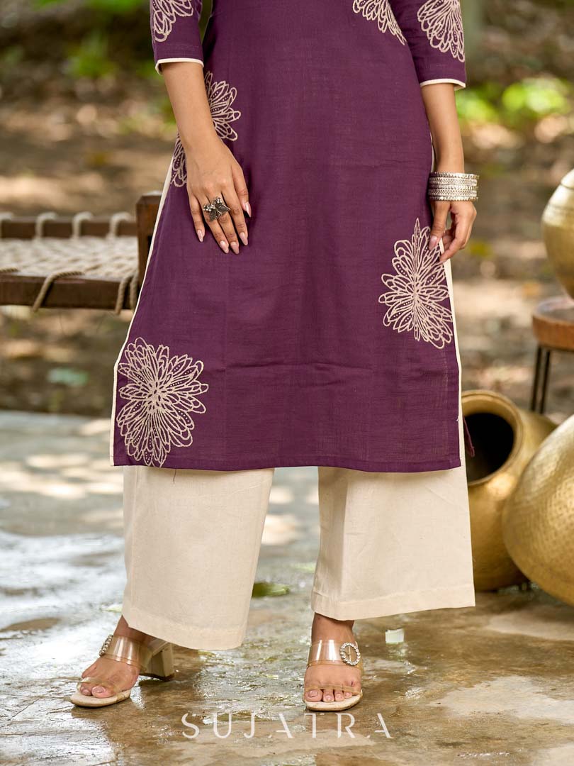Essential Cotton Flex Straight Pants with Polished Look