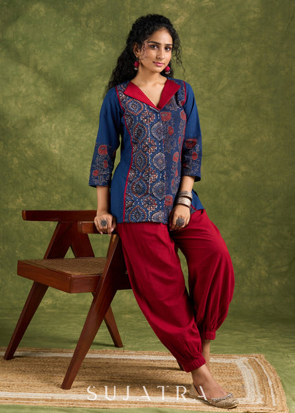 Maroon Cotton Pant