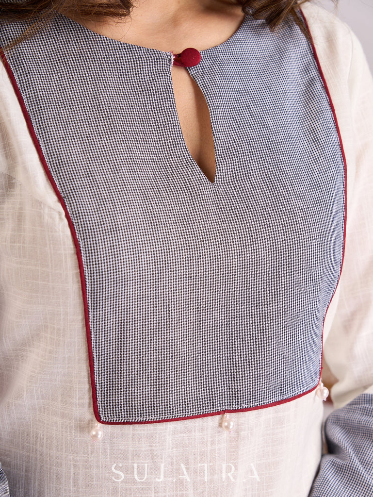 Maroon Cotton Pant