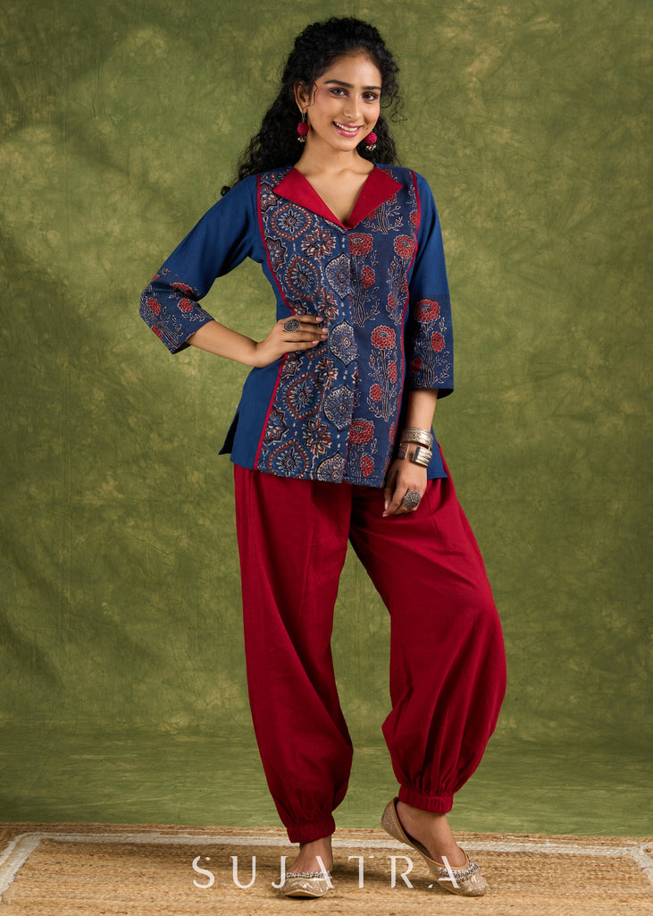 Maroon Cotton Pant