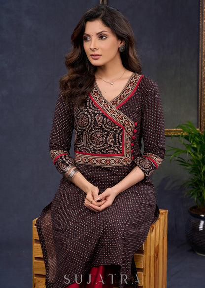Maroon Cotton Silk Pant
