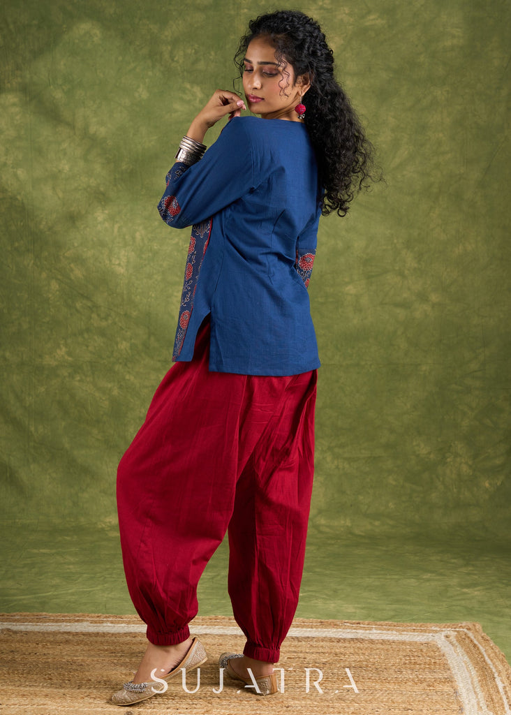 Maroon Cotton Pant