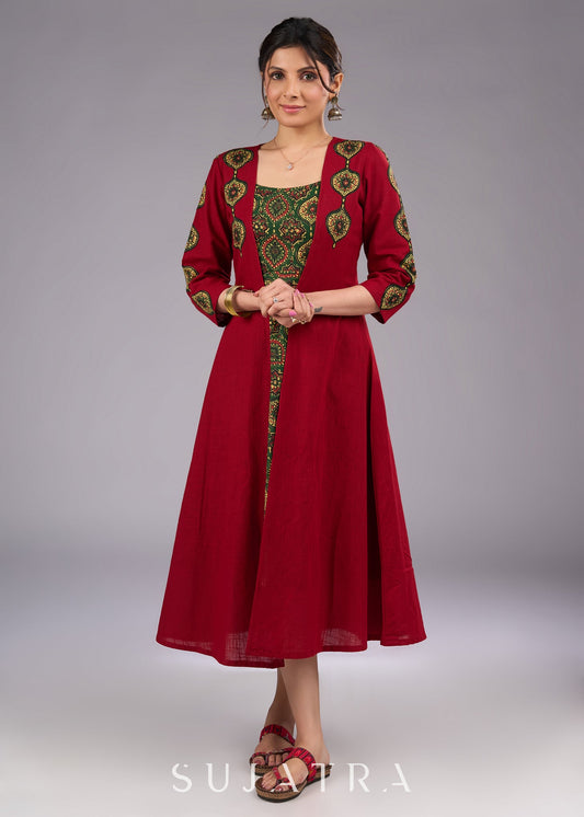Smart Ajrakh Dress