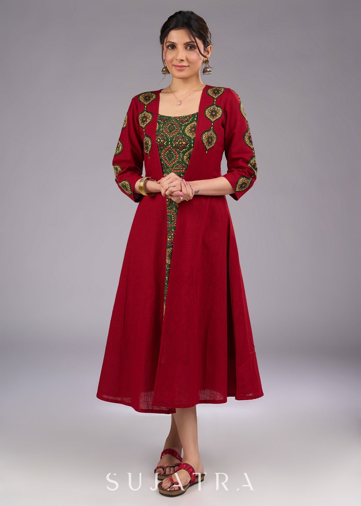 Applique work jacket