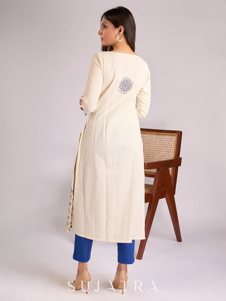 Blue Cotton Pant