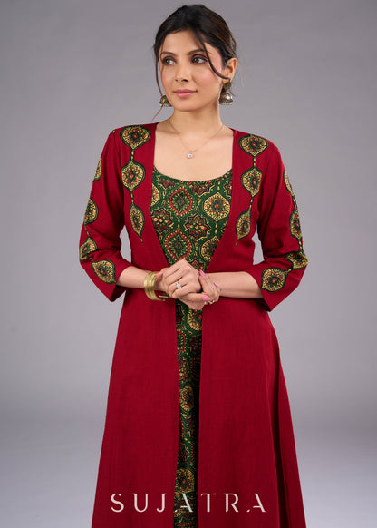 Smart Ajrakh Dress