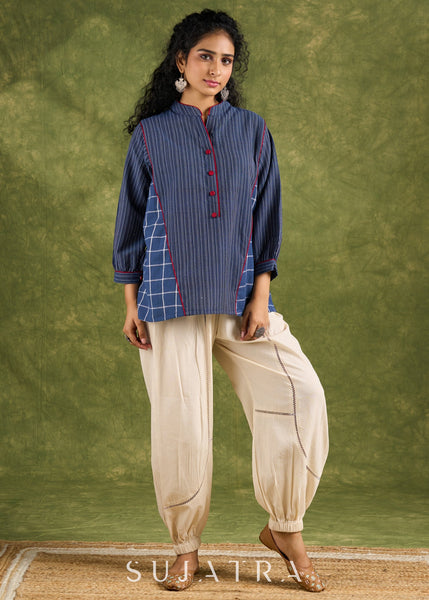 Off White Cotton Pant