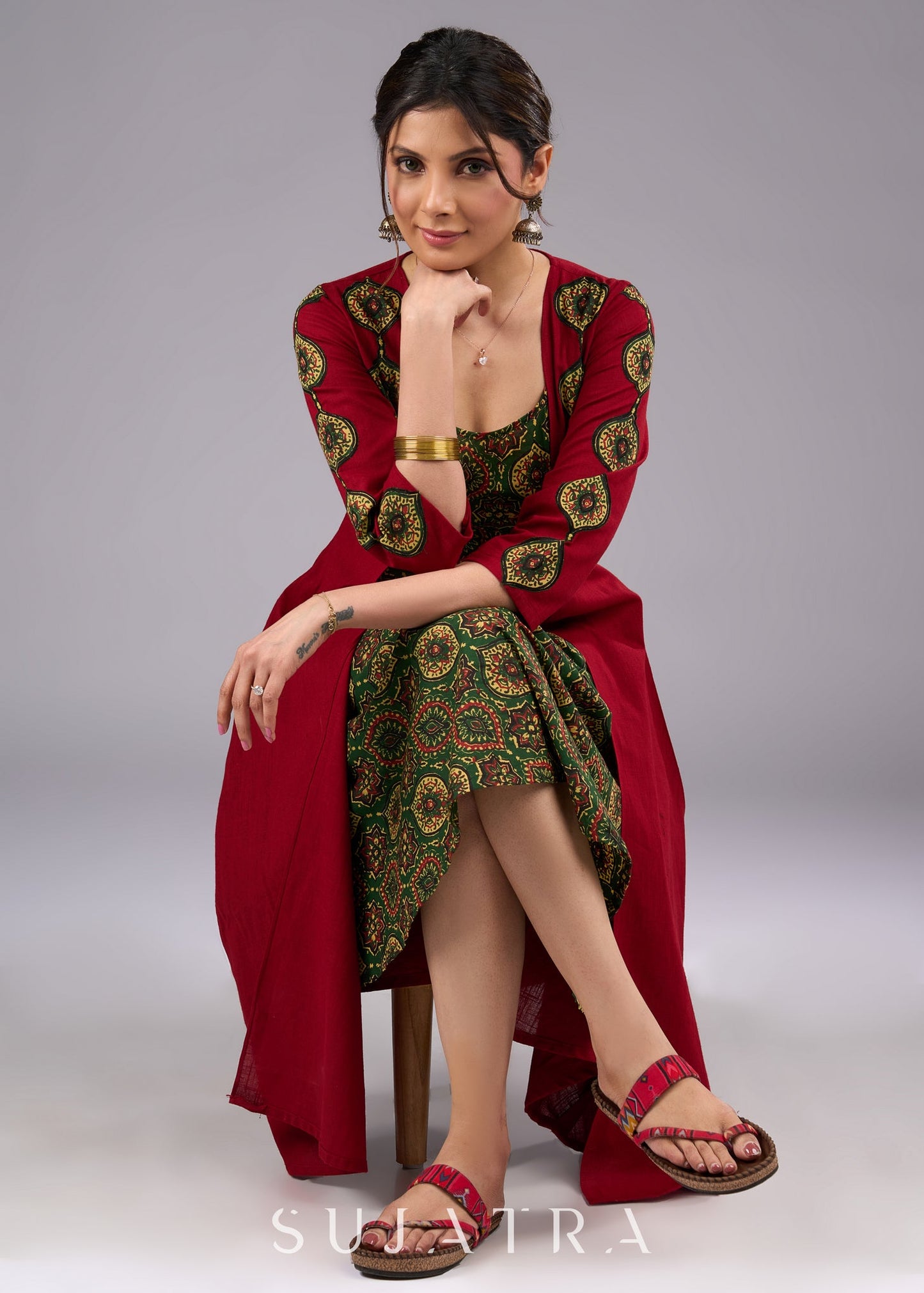 Smart Ajrakh Dress