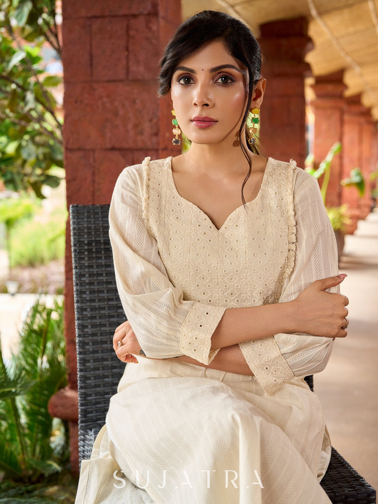 White Cotton Pant