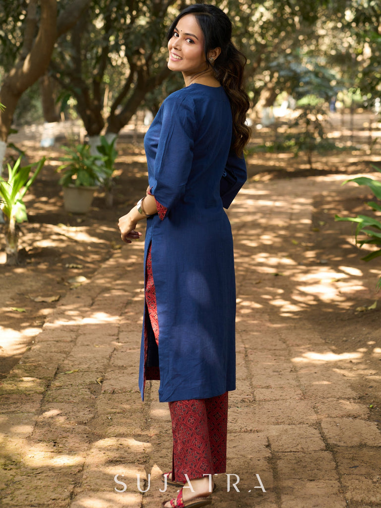 Maroon Cotton Pant