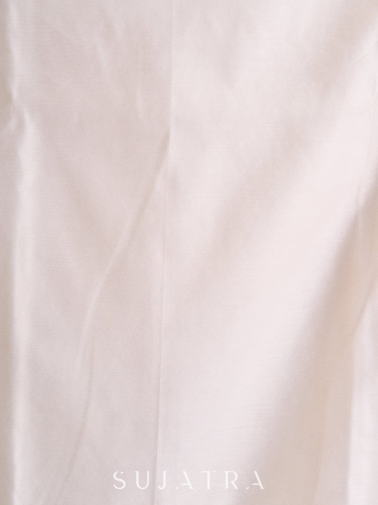 Blue Cotton Silk Pant