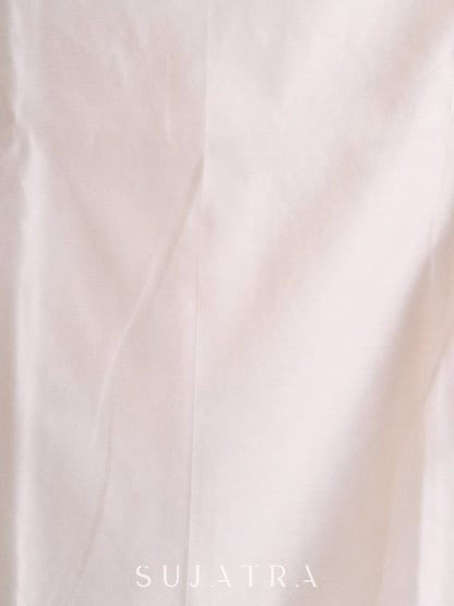 Blue Cotton Silk Pant